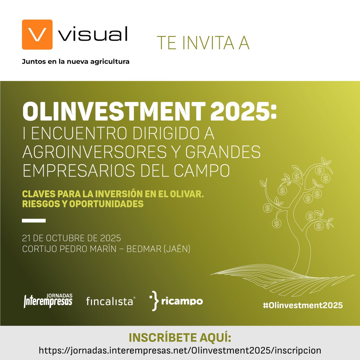 El 21 de octubre, Mercedes Iborra participará en la mesa “La transformación del olivar: una gran oportunidad” de #Olinvestment2025.
Una conversación sobre el futuro del olivar, la innovación y la sostenibilidad.
📍 Cortijo Pedro Marín (Bedmar, Jaén)
📎 short.do/dZwfE5