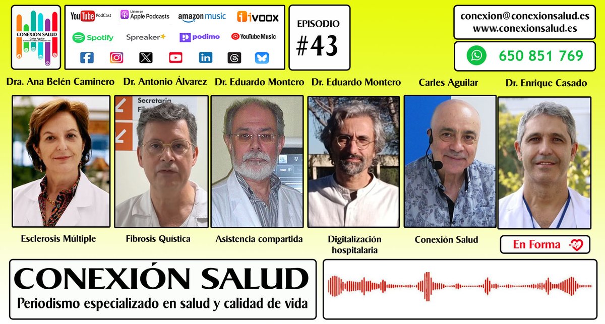✔️ Nuevo programa 
Episodio #43 - CONEXIÓN SALUD
 👉 👉 👉 bit.ly/4ocEWol 👈 👈 👈

▶️ YOUTUBE PODCAST: bit.ly/3NjfWeK
▶️ SPOTIFY: bit.ly/3TZ4fOd
▶️ APPLE PODCAST: bit.ly/3TXmmE8

#ConexiónSalud
#Salud
#CarlesAguilar

conexionsalud.es