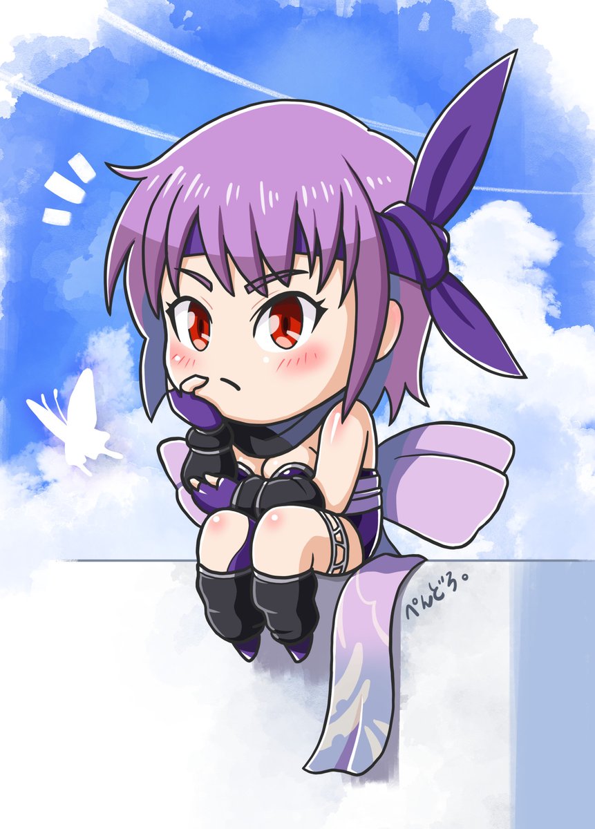 PenDrawMaru's tweet image. NINJA GAIDEN4 発売が近づいてきたぞ！
そろそろ予約しなさいよね！🦋
ということで、あやねを