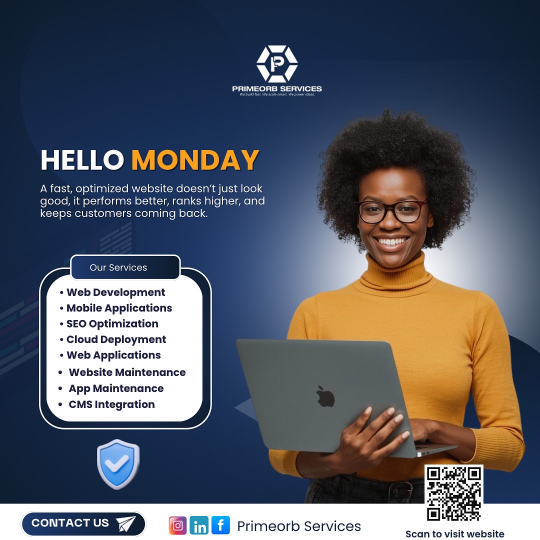 primeorbs's tweet image. New week, faster performance ⚡
A slow site costs clicks and customers.
Keep yours optimized for speed, uptime, and SEO.
Visit primeorbs.com to get started.
#PrimeorbServices #WebOptimization #SEO #SpeedMatters