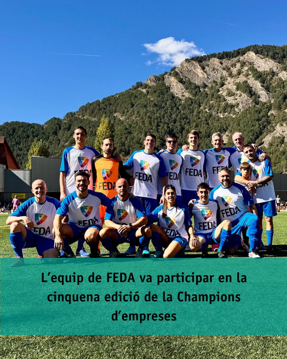 🤜🤛 A la feina, és un dels espais on al cap de l'any hi passem més hores. Fer pinya amb les persones que la compartim és essencial!

⚽️ Per això, aquest cap de setmana, un equip integrat per 15 persones de FEDA i les filials ha participat a la cinquena edició de la Champions