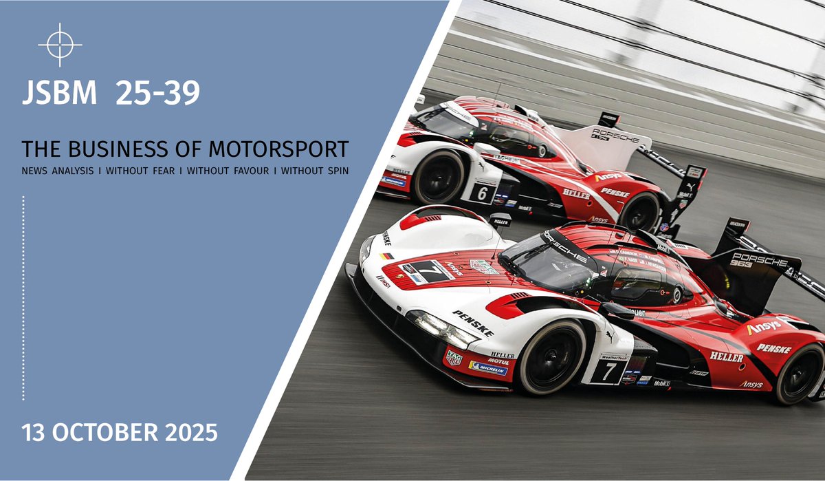 [THIS WEEK - 𝟭𝟯 𝗢𝗰𝘁𝗼𝗯𝗲𝗿 𝟮𝟬𝟮𝟱]   Issue 2⃣5⃣-3⃣9⃣

🔹<a href="/racing_porsche/">Porsche Motor Racing</a> ditches <a href="/FIAWEC/">FIA World Endurance Championship</a> 
🔹<a href="/KalleRovanpera/">Kalle Rovanperä</a> aims for <a href="/F1/">Formula 1</a> 
🔹Zak under attack <a href="/McLarenF1/">McLaren</a> <a href="/ArrowMcLaren/">Arrow McLaren IndyCar Team</a> 
🔹Romain remains in the US?
        <a href="/RGrosjean/">Romain Grosjean</a> <a href="/DaleCoyneRacing/">Dale Coyne Racing</a>   
🔹Big news from <a href="/ToyotaMotorCorp/">Toyota Motor Corp.</a>