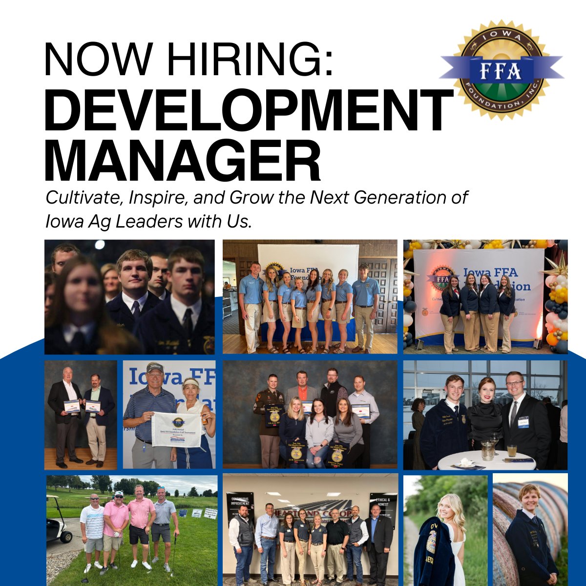 Iowa FFA Foundation (@iaffafoundation) on Twitter photo Do you know someone who loves connecting people with purpose? We’re hiring a Development Manager! 🌟
Help us grow the next generation of agricultural leaders.
🔗 Share this post: iowaffafoundation.org/career-opportu…
#IowaFFA #NowHiring #AgEducation #Leadership Do you know someone who loves connecting people with purpose? We’re hiring a Development Manager! 🌟
Help us grow the next generation of agricultural leaders.
🔗 Share this post: iowaffafoundation.org/career-opportu…
#IowaFFA #NowHiring #AgEducation #Leadership