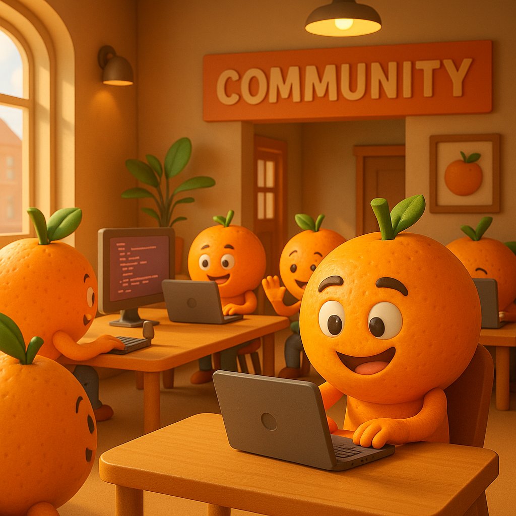 ChieBoy05's tweet photo. Another cool thing about @orange_web3 is that it empowers AI-native creators to turn their ideas into live, on-chain experiences! from apps to virtual worlds and games. With AI tools and a no-code/low-code setup, it makes building fast and accessible! It's even rewarding! 😍🍊 https://t.co/lnNrDQAs0l