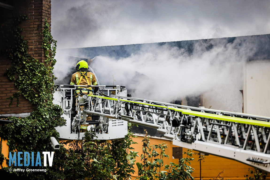 Grote brand in oud schoolgebouw Gorinchem