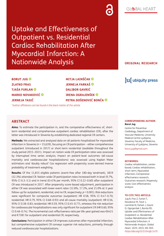 Great work from our colleagues in Slovenia demonstrating the importance of comprehensive outpatient CR in delivering superior outcomes for patients
#cardiacrehabsaveslives

<a href="/ukclj/">UKC Ljubljana</a> <a href="/ICCPR_GlobalCR/">ICCPR</a>
<a href="/RCSI_Irl/">RCSI</a> <a href="/Beaumont_Dublin/">Beaumont Hospital</a>
@irishheart_ie <a href="/irishcardiacsoc/">IrishCardiacSociety</a>
