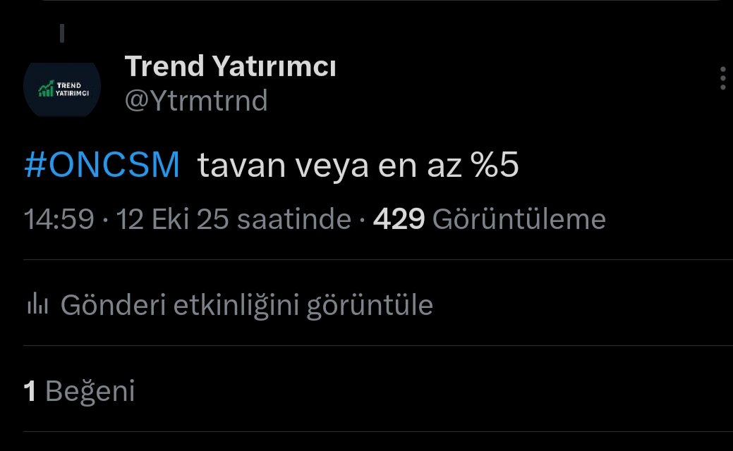 Trend Yatırımcı tweet media