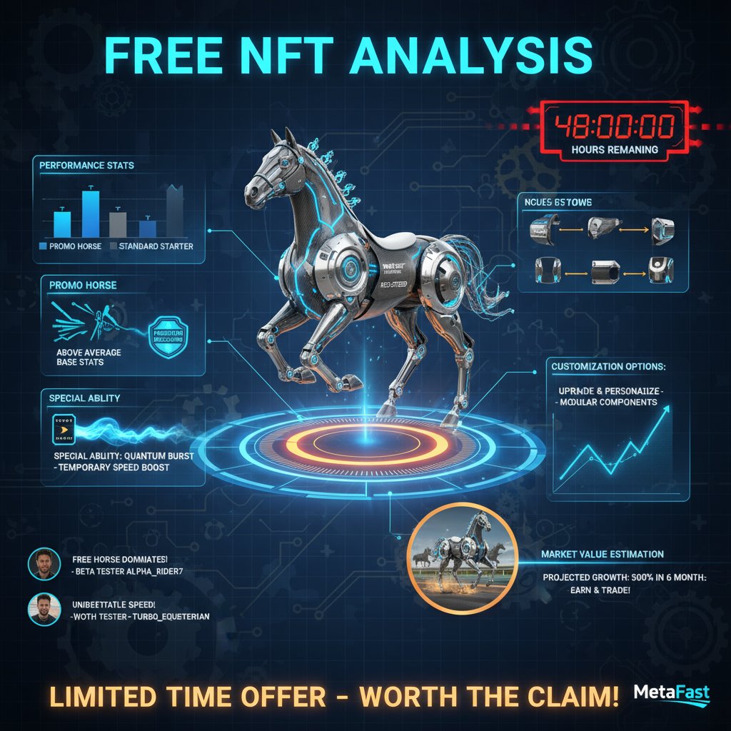 FastestMeta's tweet image. This is not a drill! For the next 48 hours ONLY, we are giving you the chance to start or grow your stable with a FREE Metafast NFT.
#NFTGiveaway #FreeNFT #CryptoGiveaway #Metafast #48HoursOnly #Urgent #PlayToEarn #NFTCommunity