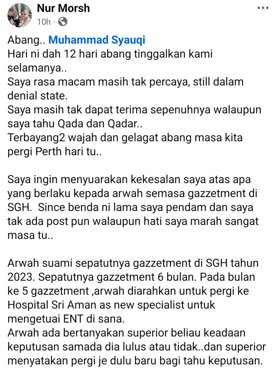FaktaBukanAuta's tweet photo. Real politik di dalam @KKMPutrajaya khususnya Jabatan ENT Kebangsaan.

Ketua Kepakaran ENT Kebangsaan, Dr Zulkifli Yusof yg juga YDP ISMA Alor Setar harus jawab perkara ini!

Satu orang Pakar ENT telah meninggal dunia dalam keadaan dirinya dianiaya oleh KKM. 

Diceritakan sendiri oleh isterinya.

Sebelum ini juga satu orang Pakar ENT telah mengalami kemurungan, dirujuk ke psikiatri, juga akibat penganiayaan oleh ENT Kebangsaan.

Diyakini 200% politik dalaman dalam Jabatan ENT ini cuba disorokkan dari pengetahuan YBM @DrDzul!

1/4