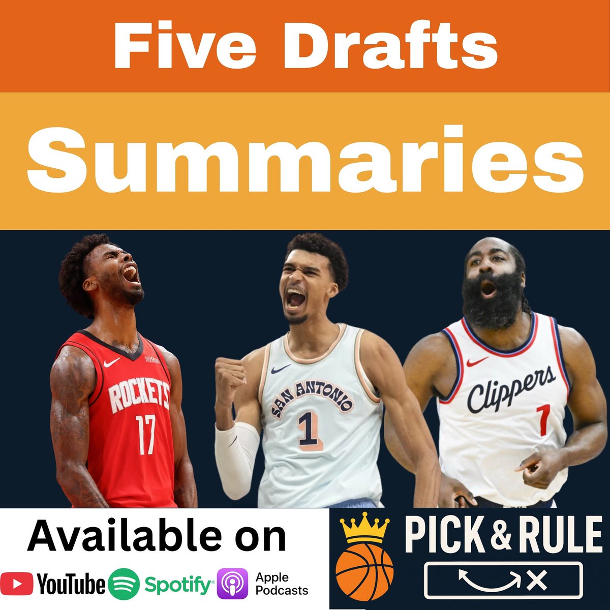 פרק מספר 21 - סיכום 5 דראפטים 📊 ראשונים לעונת הפאנטזי 🏀 25-26 - אוקשן 🙋🏻💰 וסנייק 🐍

בפרק זה אני מדבר מסכם 3 דראפטים של אוקשן 🙋🏻💰 ו-2 דראפטים של סנייק 🐍 - דראפטים ראשונים לעונת הפאנטזי 25-26 🏀📊💥💪🏻  

בנוסף:
📳 עדכונים על התכנית של הפוד בשבועיים הקרובים
🖥️ פיצ׳ר חדש לדראפט