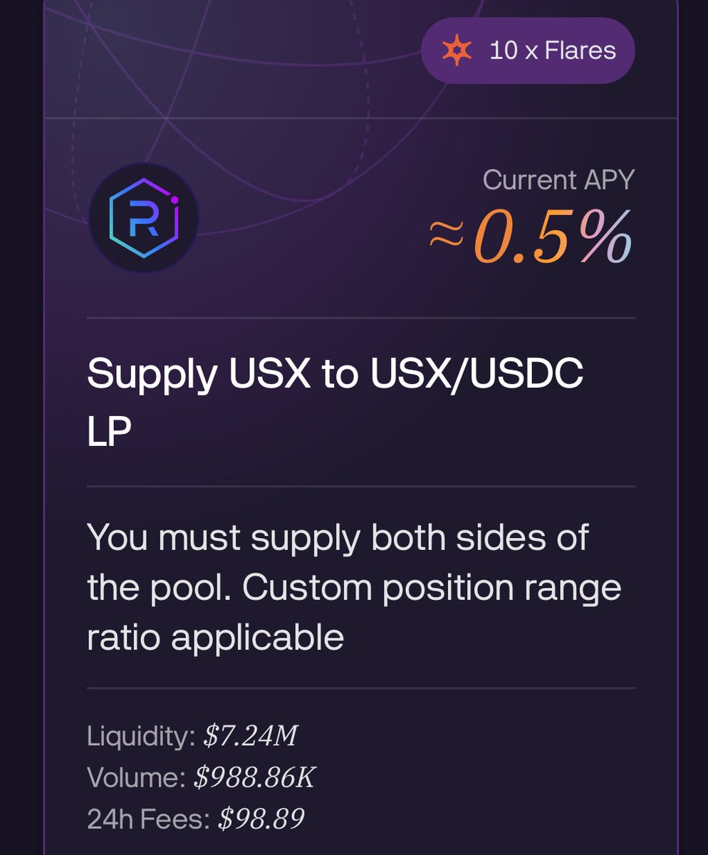 Putting those stables to work!

finally got in on <a href="/solsticefi/">Solstice</a> thanks to <a href="/walsxbt/">Wals</a> 

I must say this is one of those platforms that just makes it easy to W

everything you have to do is in stables so there’s only worry of a depeg which is quite rare as a risk consideration

I’m