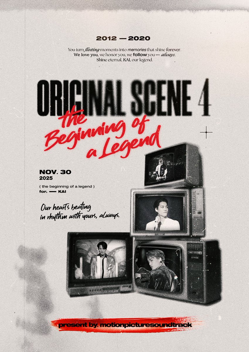 exokai_kr's tweet image. 🎞
𝑶𝒓𝒊𝒈𝒊𝒏𝒂𝒍 𝑺𝒄𝒆𝒏𝒆 4
: 𝚃𝙷𝙴 𝙱𝙴𝙶𝙸𝙽𝙽𝙸𝙽𝙶 𝙾𝙵 𝙰 𝙻𝙴𝙶𝙴𝙽𝙳
🗒️ 2025.11.30 , 13:00
📍 Seoul, Korea
🎫 오늘(10/13) 19시 신청 시작
🎟️ forms.gle/RA7DKTHRfZYSJq…
@ 𝑴𝒐𝒕𝒊𝒐𝒏 𝑷𝒊𝒄𝒕𝒖𝒓𝒆 𝑺𝒐𝒖𝒏𝒅𝑻𝒓𝒂𝒄𝒌