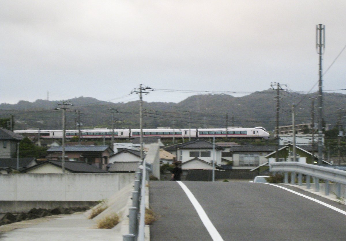 ooseno7100's tweet image. E657系　茨城県日立市　会瀬港から
＃IXY