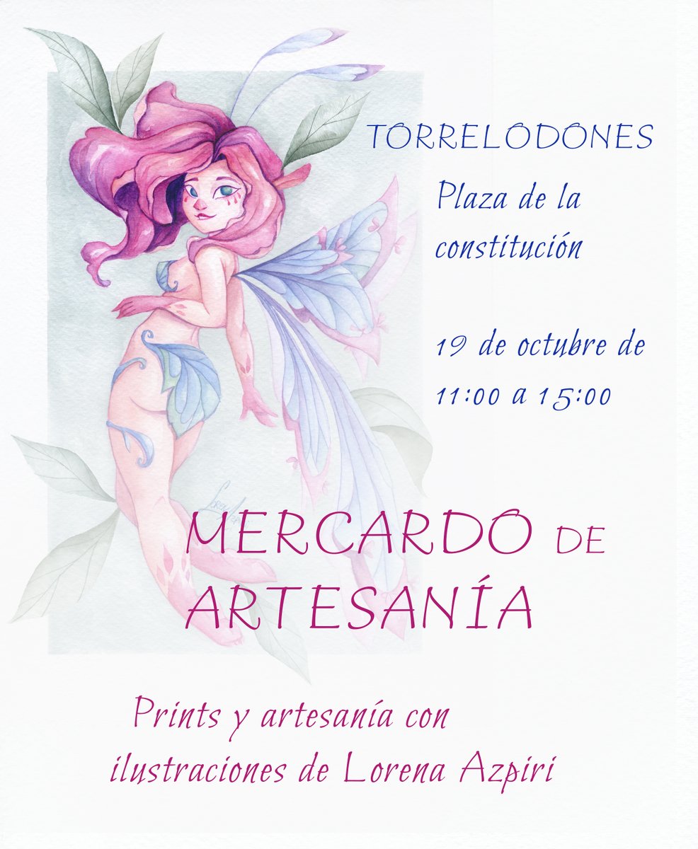 LorenaAzpiri's tweet image. Este domingo, si el tiempo lo permite, acudiré a mercado de artesanía de Torrelodones. La previsión para la zona no es muy prometedora, así que os mantendré informados!