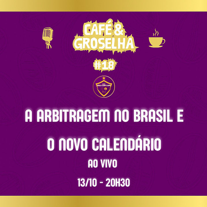 HOJE O CAFÉ É AO VIVO! ☕️⚽️

Será no nosso canal do YouTube, às 20h30. Anota aí na agenda 📝