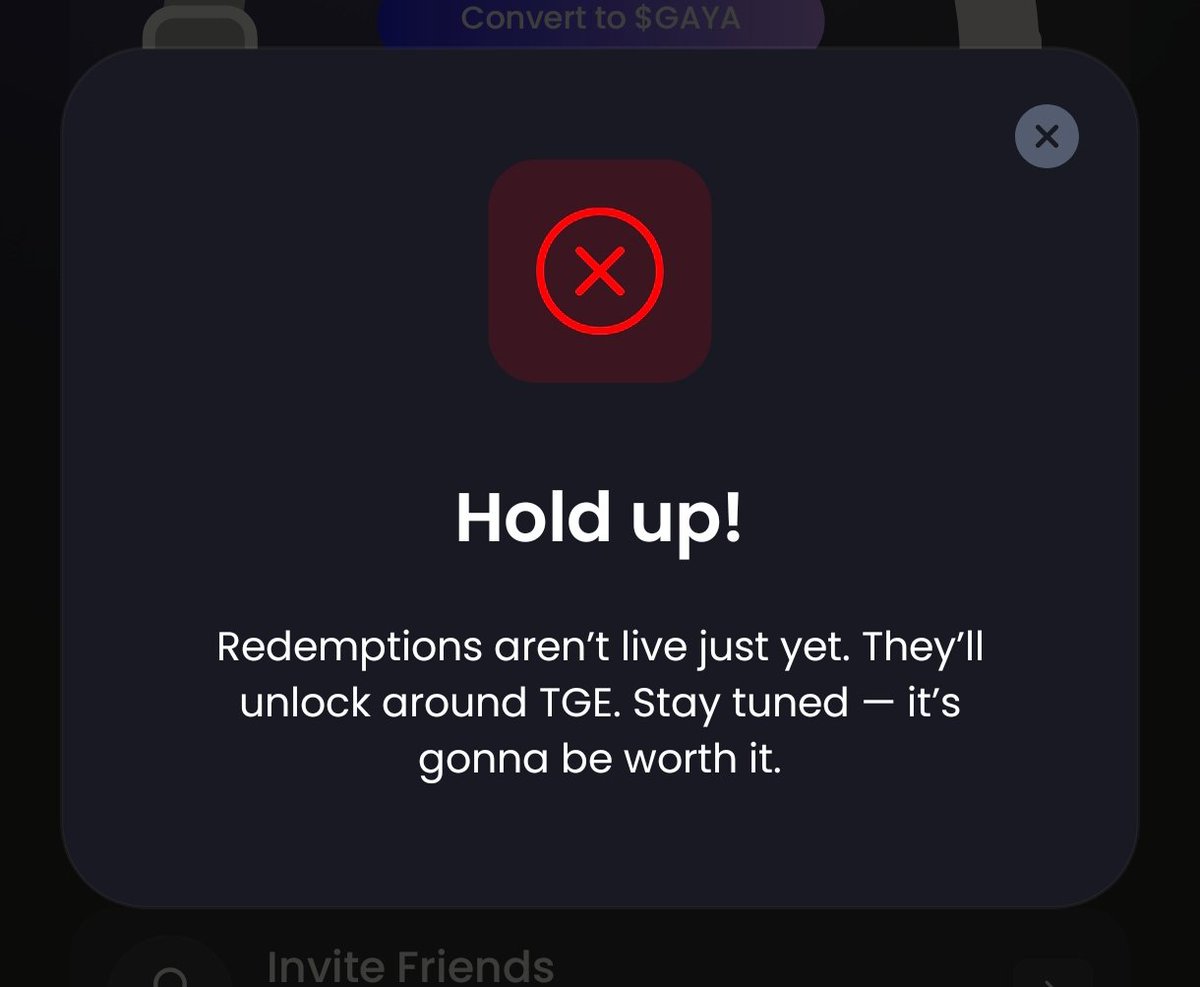 If you got liquidated from the market last week like me position for Gaya Wallet Airdrop.

~5 figure from Bitkeep- Bitget wallet
~Trust wallet over $15k made
~Cost: $0 Dollar 
~Time: 1 min 
~Funding: Raised $4.5m
~Reward: Airdrop Q4 2025

Gaya Wallet Airdrop
🚦 Install Wallet