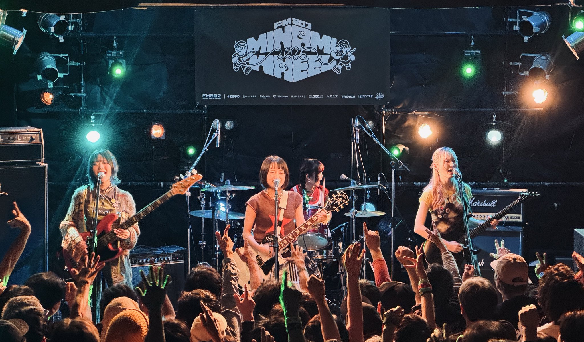 ミナ 10/12(日) 「 #FM802 MINAMI WHEEL 2025」 vövの初ライブお越し