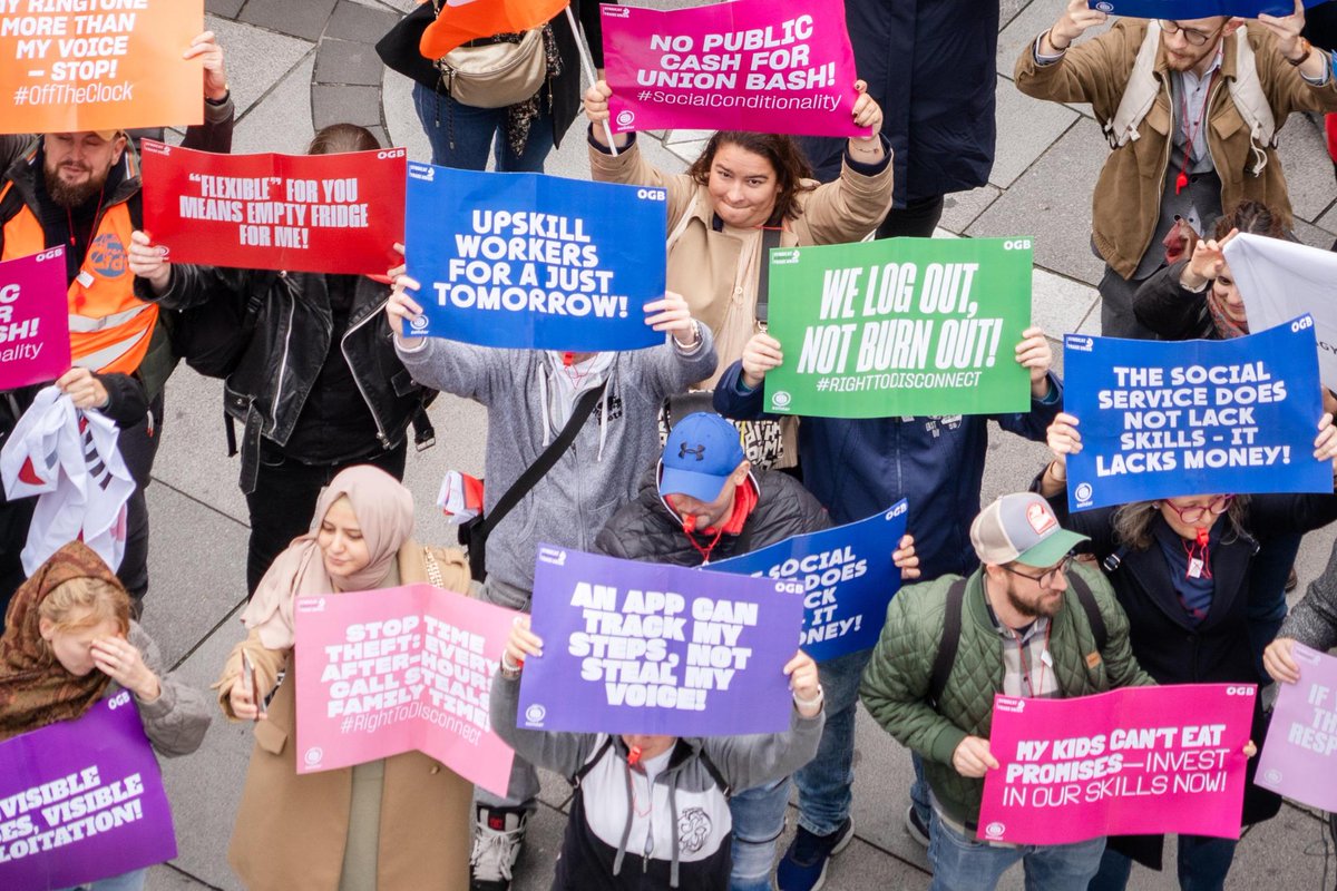 FES_FoW's tweet image. Good jobs mean more than a paycheck! 
At #WorldDayForDecentWork in Vienna, we discussed the roadmap for quality jobs. 
#Europe thrives when work is fair, empowering, and sustainable. Grateful to @ETUC_CES for leading this crucial dialogue! #FutureOfWork #FairJobs