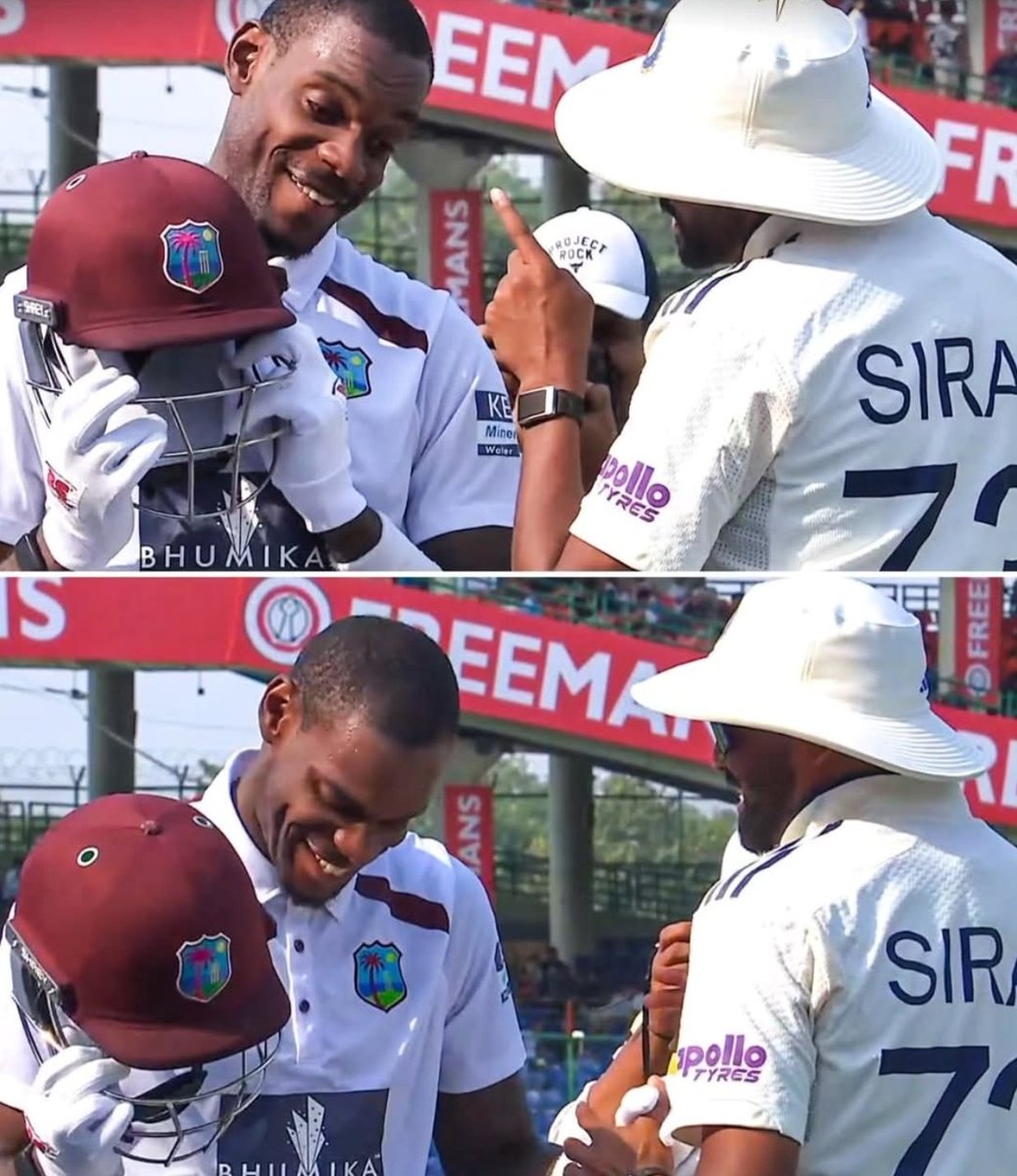 itzsecondself's tweet image. Friendly banter out there between Justin Greaves and Mohammed Siraj. ( Sportskeeda)
#TestCricket #MohammedSiraj #INDvsWI #Cricket