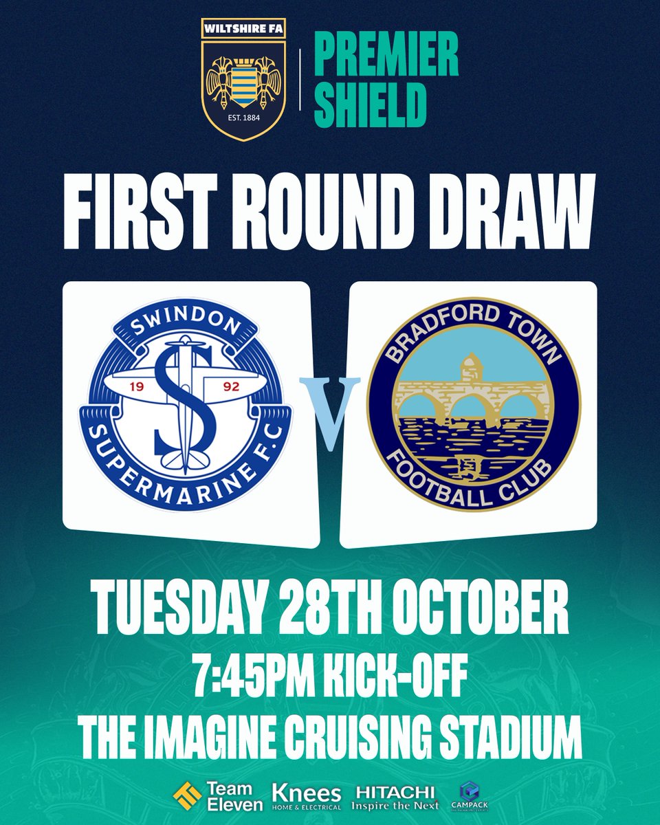 BradfordTownFC's tweet image. We have been drawn away to @SupermarineFC in the First Round of the @WiltshireFA Premier Shield 🛡️