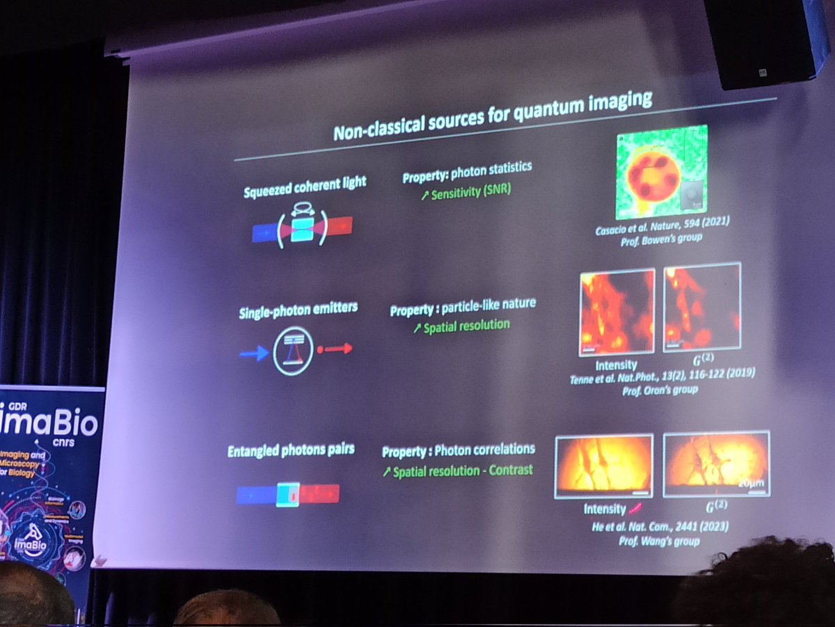 Sylv1JEANN1's tweet image. Amazing talk on quantum imaging  and photon correlations 
Thanks H.Defienne 
#Mifobio2025
@GDR_ImaBio