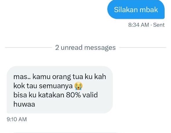 ArthurSiKucing's tweet photo. Sore ini saya buka sesi baca telapak tangan buat 10 orang, yang fokus pada aspek:
-Percintaan
-Karir
-Sifat (termasuk yang tak disadari)
-Rejeki 

Semua aspek di atas dibaca ya gak cuma 1 saja

Harga? 
Seikhlas dan semampu mu saja

Boleh DM atau WA di bio untuk pesan slotnya yaa https://t.co/h6I8vpiKXp