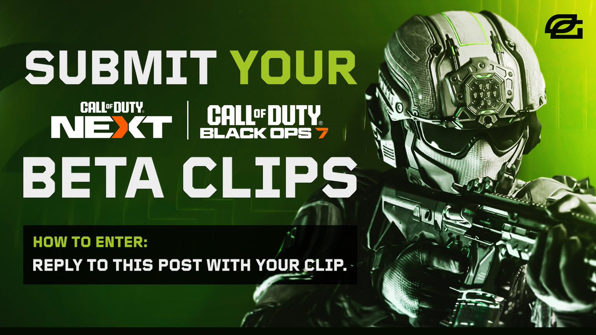 JUDGEMENT SHOW | BLACK OPS 7 

Reply w/ your clip below from the Beta and/or COD NEXT for the World Champions to rate 🏆

SUBMISSIONS CLOSE WEDNESDAY MORNING.