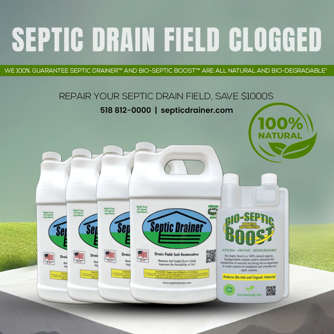 Clogged septic drain field? 🚫 Sodium-bound soil &amp; Bio-Mat are the real cause. RCS II, Inc’s SDRkit &amp; Megakit reopen soil, restore airflow &amp; boost bacteria with Bio-Septic Boost. Prevent future clogs with maintenance kits.
👉 septicdrainer.com

#SepticProblems