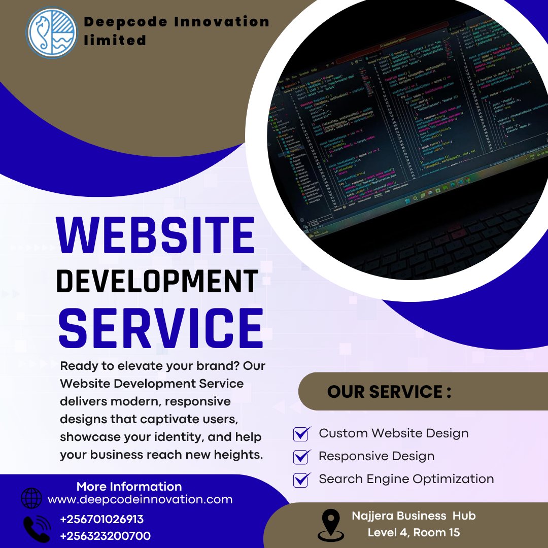 Deepcodein's tweet image. Build a website that speaks success!
Fast. Stunning. Functional.
Let’s turn your vision into a powerful online experience that grows your brand. 🌐✨
#WebDesign #DigitalSolutions #OnlineBusiness #BrandGrowth #TechTrends #WebDeveloper #BusinessSuccess #DeepcodeInnovationsLtd