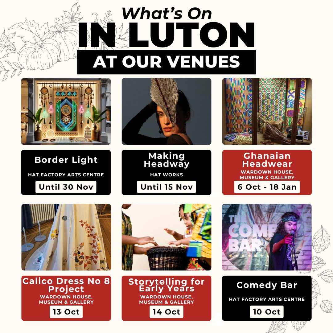 culturetrustuk's tweet image. Discover what’s on in Luton this week! 🎭 From art and storytelling to live music and comedy, there’s something for everyone.

🎟️ More info at culturetrust.com/whats-on

#WhatsOnLuton #LutonEvents #ThingsToDoInLuton #CreativeLuton