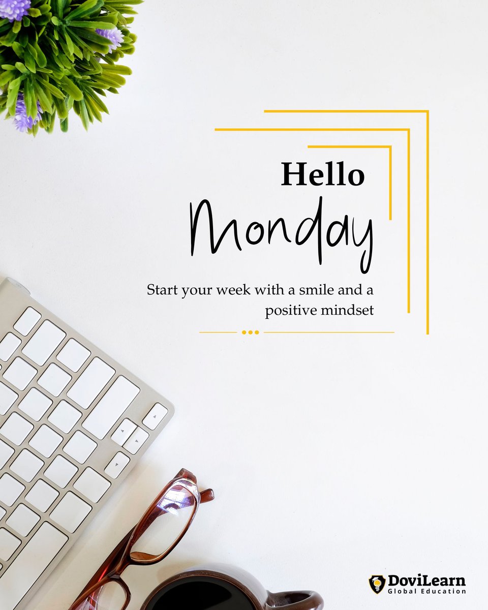 DoviLearn's tweet image. 🌞 Hello, Monday!
A new week means new opportunities to learn, grow, and shine. ✨
Start your week with a smile and a positive mindset — your goals are waiting! 💪📚
#MondayMotivation #DoviLearn #KeepLearning #PositiveVibes #NewWeekNewGoals