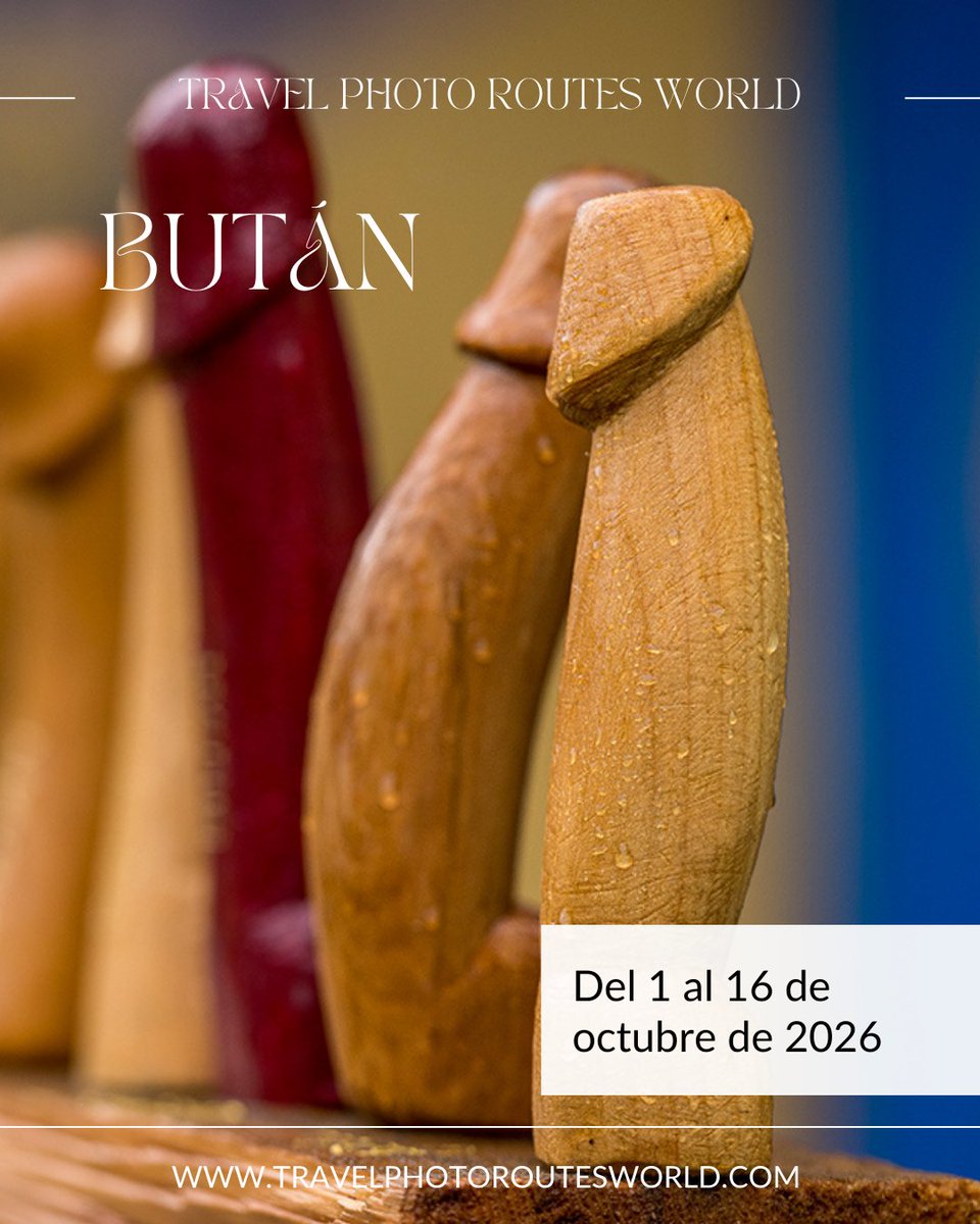 ✨  Vive una experiencia única en Bután, viajamos en grupos reducidos y acompañado por un fotógrafo profesional que llevará tu pasión por la fotografía a otro nivel.
👉 Descubre el viaje aquí: travelphotoroutesworld.com/viaje-a-butan-… #TravelPhotoRoutesWorld #Viajes #UnDestinodeEnsueño #Bután