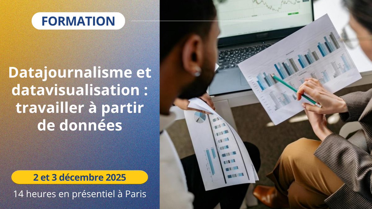 📊🗓️ Vous souhaitez raconter des histoires à partir de données ? Rejoignez notre #formation 

📆 Date: 2 et 3 décembre 2025
📍 Lieu: Paris

💼 Apprenez à élaborer une méthodologie, travailler efficacement et produire des datavisualisations captivantes : samsa.fr/formations/for…