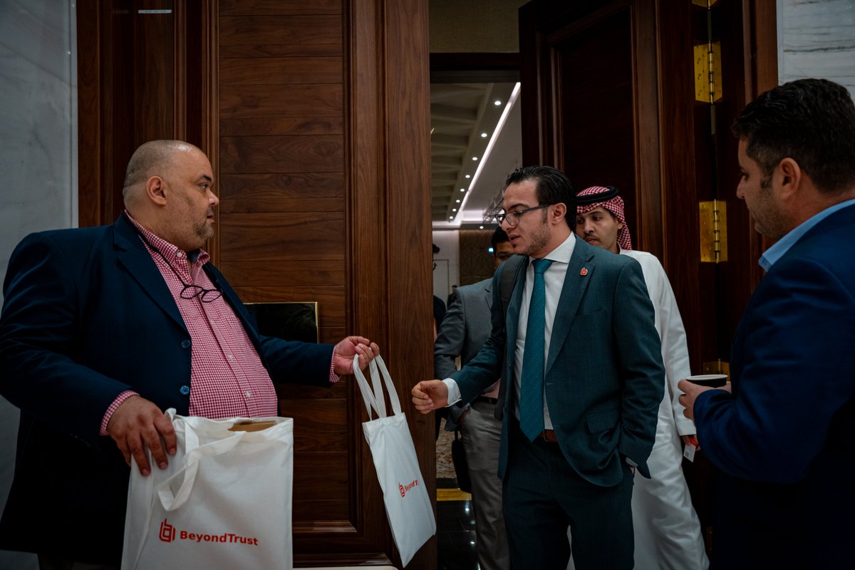 BeyondTrust's tweet image. What an incredible week in Riyadh for #PartnerTrustSaudi!

We’re inspired by our customers, partners &amp;amp; team as we help organizations across the Kingdom advance their privileged-centric #IdentitySecurity goals.

Because partnership is the new perimeter

#BeyondTrust #Cybersecurity