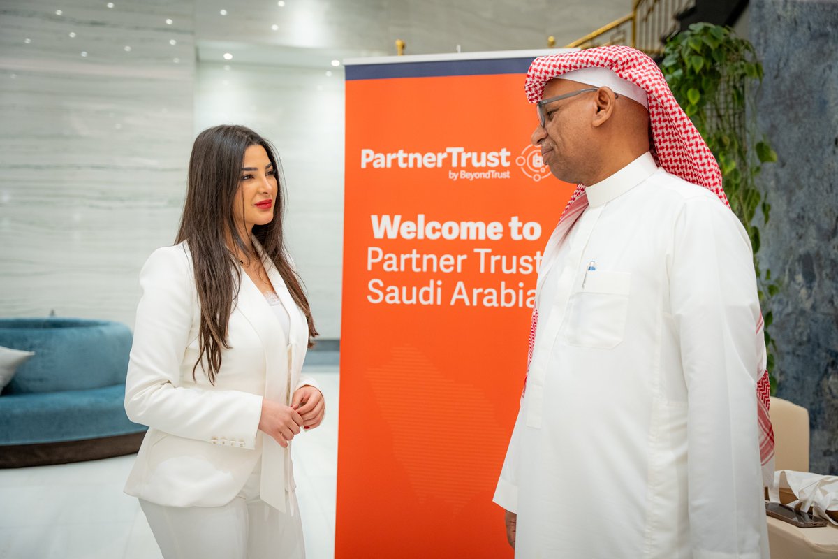 BeyondTrust's tweet image. What an incredible week in Riyadh for #PartnerTrustSaudi!

We’re inspired by our customers, partners &amp;amp; team as we help organizations across the Kingdom advance their privileged-centric #IdentitySecurity goals.

Because partnership is the new perimeter

#BeyondTrust #Cybersecurity