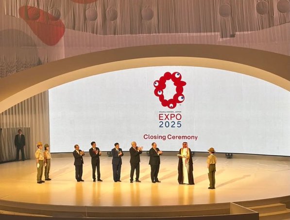 رسميًا ..

السعودية تتسلم ملف اكسبو 2030 من اليابان. 

-