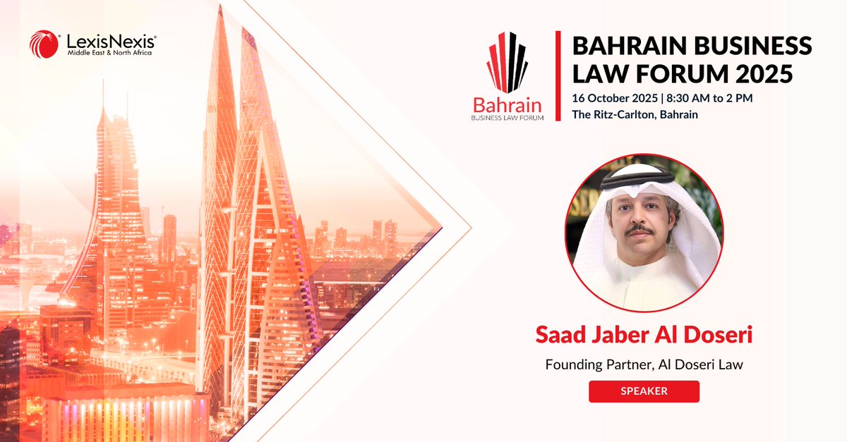 Al Doseri Law returns as the Gold Sponsor of the Bahrain Business Law Forum 2025.

Founding Partner Saad Al Doseri will join a panel on stablecoin regulations &amp; Bahrain’s role as a FinTech hub.

Learn more here: aldoserilaw.com/al-doseri-law-…

#Bahrain #FinTech #Stablecoins