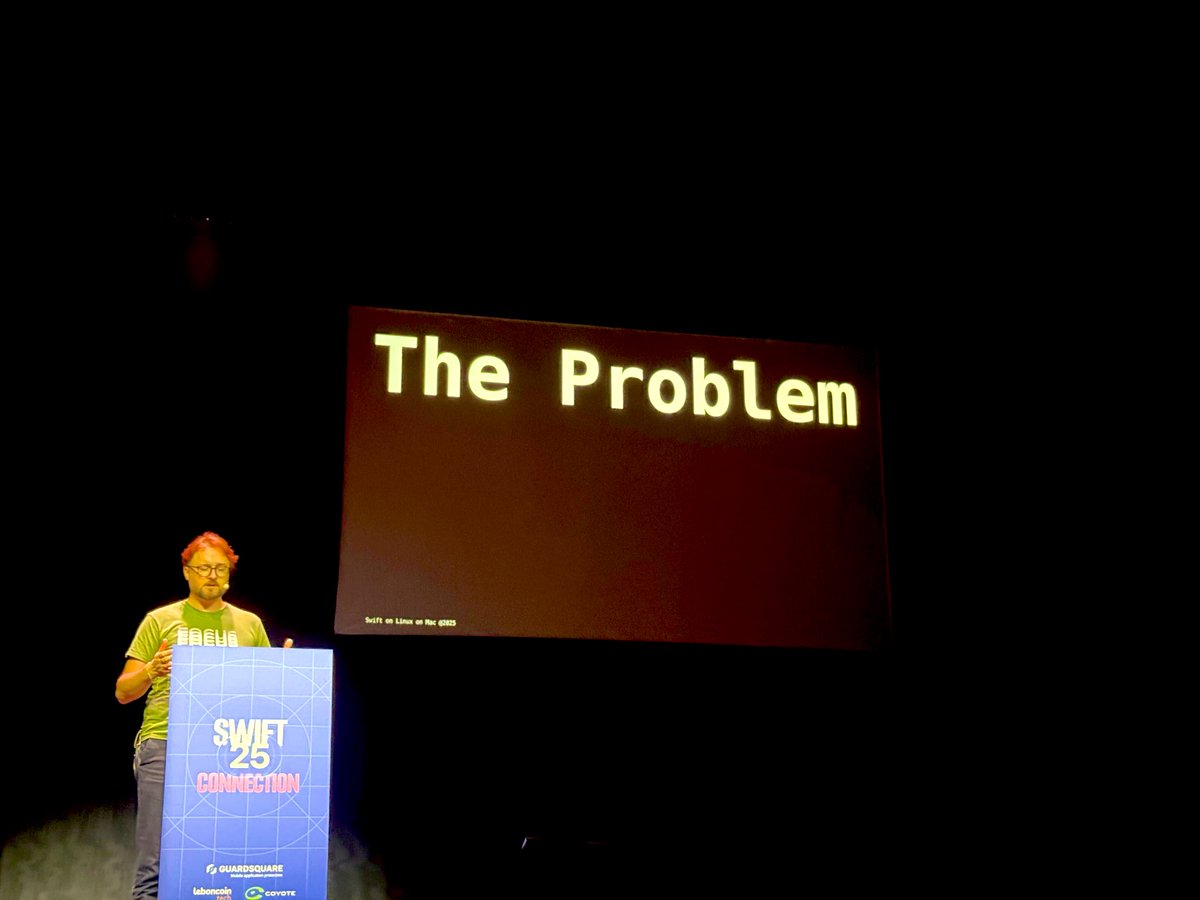 krzyzanowskim's tweet image. The Problem is you. trust me bro, I don't know what I'm doing.
Swift Connection was such great experience for me this year.
/me talking about swift on linux