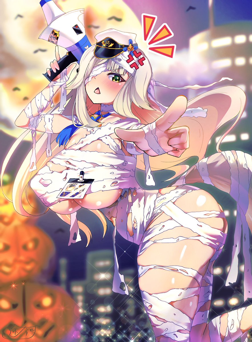 「rrドッグ「そこの君!ハロウィンあれどそんな破廉恥な衣装は禁止です!」」|途ノ河（とのかわ）@お仕事募集中のイラスト