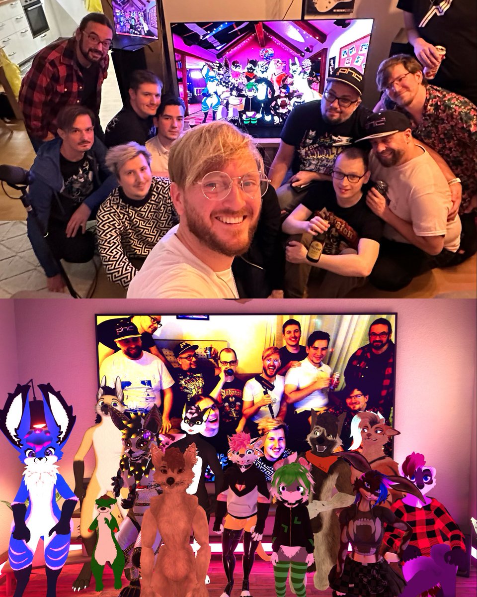 The boyfriend organised a surprise birthday party and we had a VR portal in my living room…thank you for the effort, it was so cool 😭