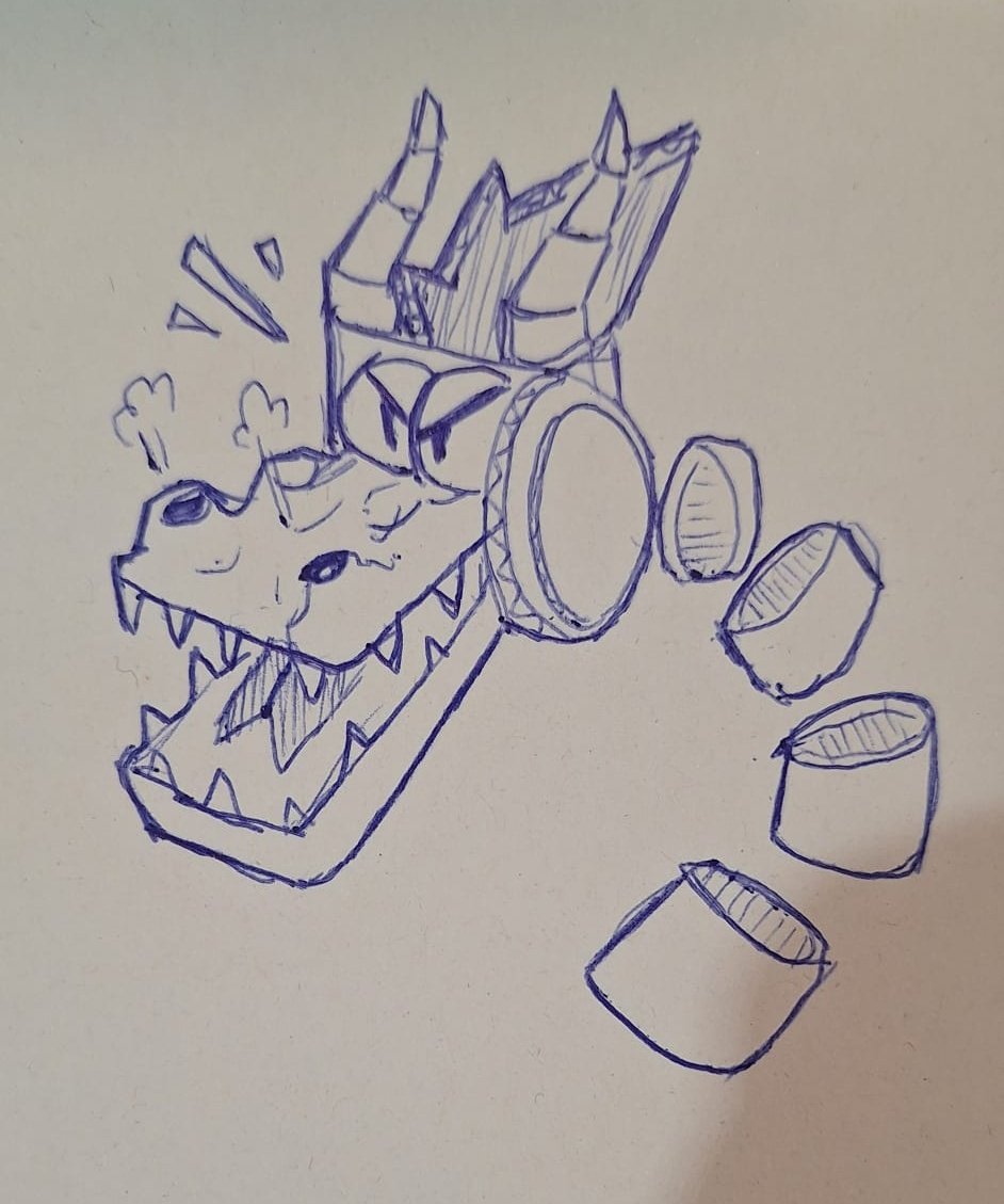 Un petit esbós del nostre drac ✏️🐉

#artstudio #artlovers #videogameart #videogamedesign #sketchdaily #sketch #dragons