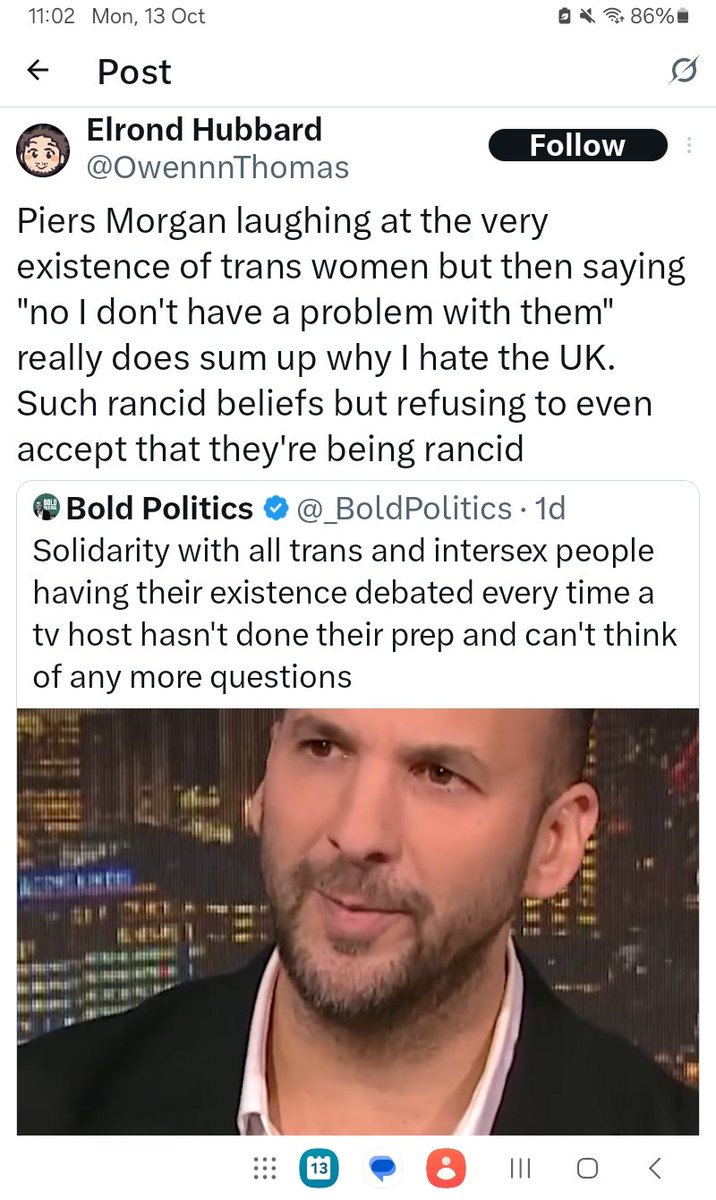 Don't often agree with Piers but on this occasion he is absolutely right trans people do not exist, a quick glance into your pants will easily determine wether you are male or female. What does exist is a huge mental health problem amongst reality denying folk.