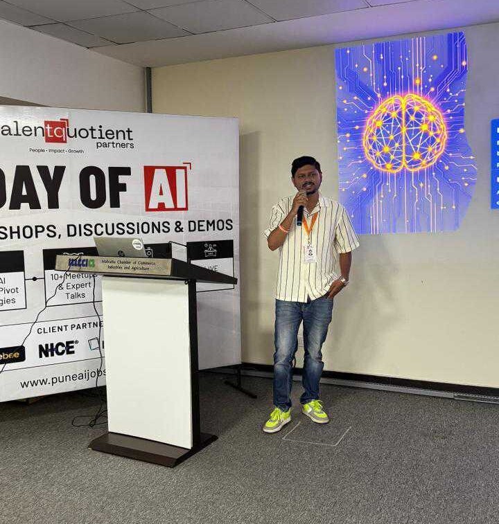 infracloudio's tweet image. Incredible session at CNCG Pune! 🚀
This weekend, Debjyoti Maity discussed using #AI agents like @kagent_dev to transform #Kubernetes, so you can actually talk to clusters, not only manage🗨️💬
Sharing some glimpses from the event 📸👇