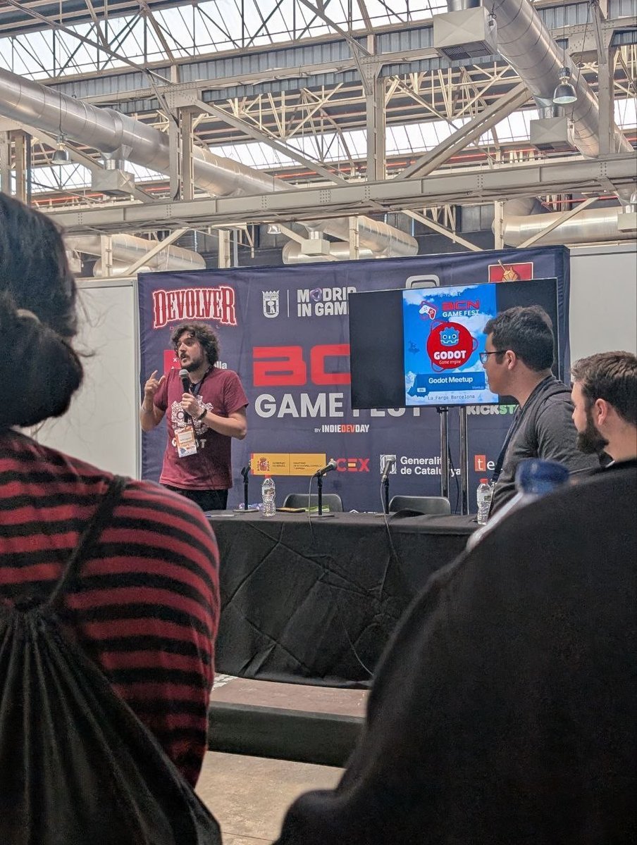 ¡Gracias a todo el mundo que se acercó por el stand y a la Godot Meetup!

Y aún más gracias a la gente que probó algunos de los juegos. Si probaste alguno, ¡dinos algo!

Esta semana no haré directos que me la tomo de descanso, los retomo a partir del lunes 20!

Gracias 😻