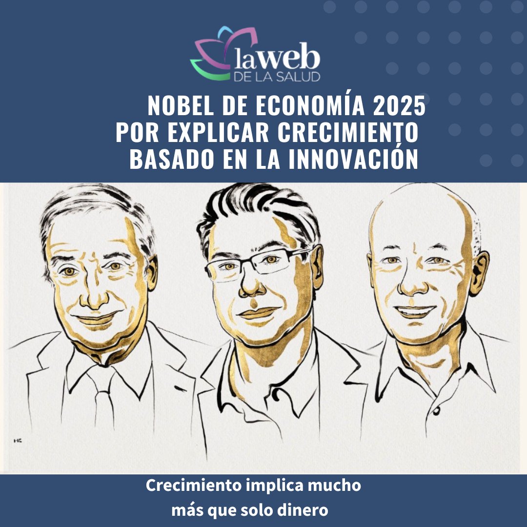 Premio Nobel de Economía 2025 por explicar el crecimiento económico basado en la innovación tecnológica
<a href="/UTPInvestiga/">UTPInvestigación</a> <a href="/angela_lagunac/">Dra. Ángela Laguna Caicedo</a> <a href="/Lmunoz08Esther/">Lilia Esther Muñoz A</a> <a href="/ZoilaYadira/">Yadira de Castillo</a> <a href="/EOrtegaBarria/">Eduardo Ortega-Barria</a> <a href="/negrita73bn/">Ivonne Torres-Atencio</a> <a href="/memoriaysalud/">Memoria y Salud</a>  <a href="/eflorescastro/">Eduardo Flores C.</a> <a href="/xsaezll/">Xavier Sáez Llorens</a> 
lawebdelasalud.com/premio-nobel-d…