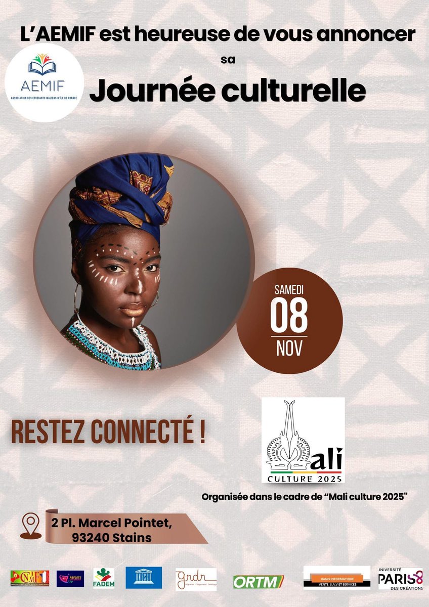 Vous serez témoins de ce qui se passera à Saint Dénis le 08 novembre prochain. Pour ma part, mes articles seront presque gratuits 🆓 😎

#Partenariat #Aemif #Kanisinformatique #JourneeCulturelle2025
