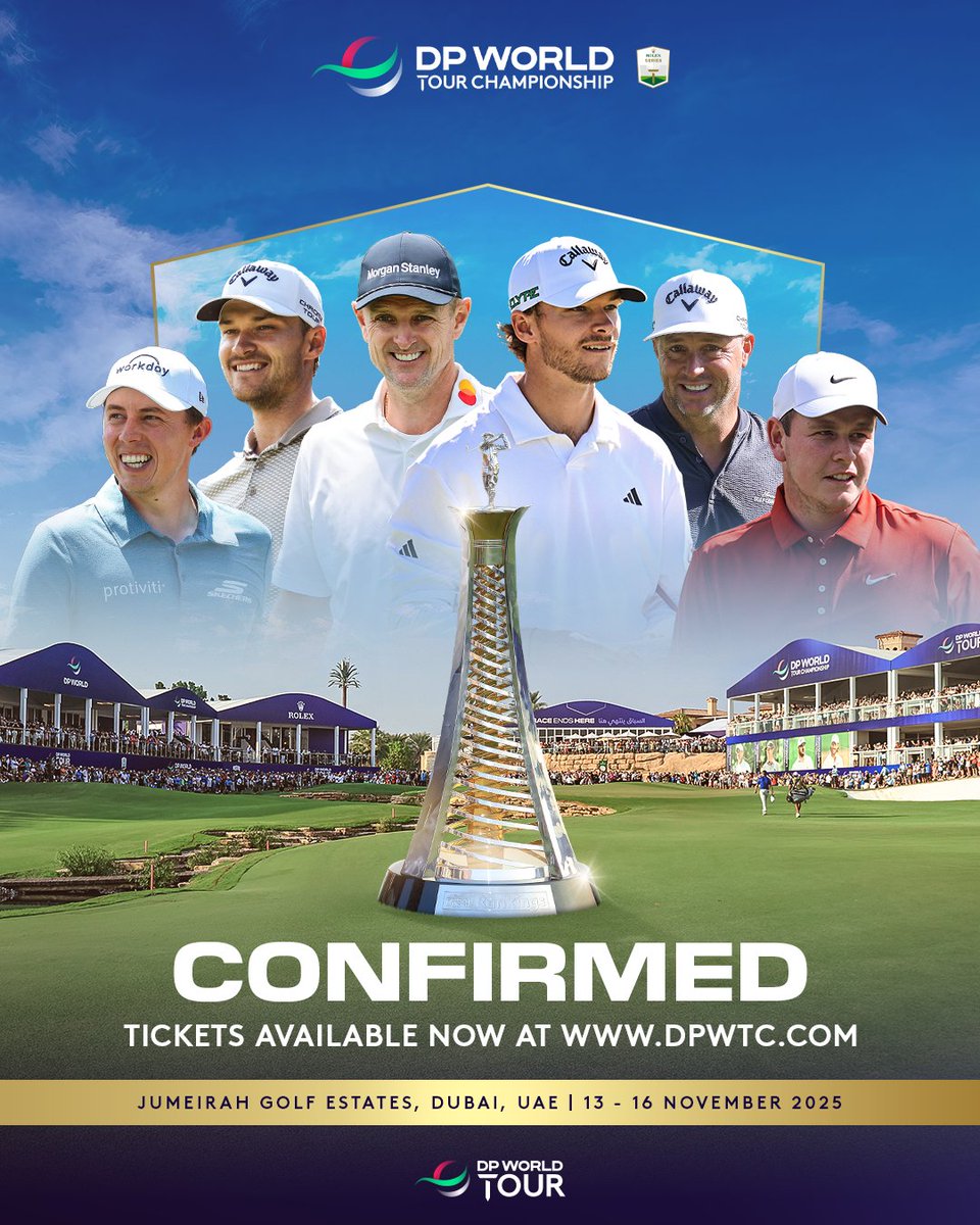 Not long to go! ⏰

Don't miss out on your chance to witness some of the greatest golfers on the planet! 🌍

Tickets available here! 👇
etg.golf/DPWTCtix