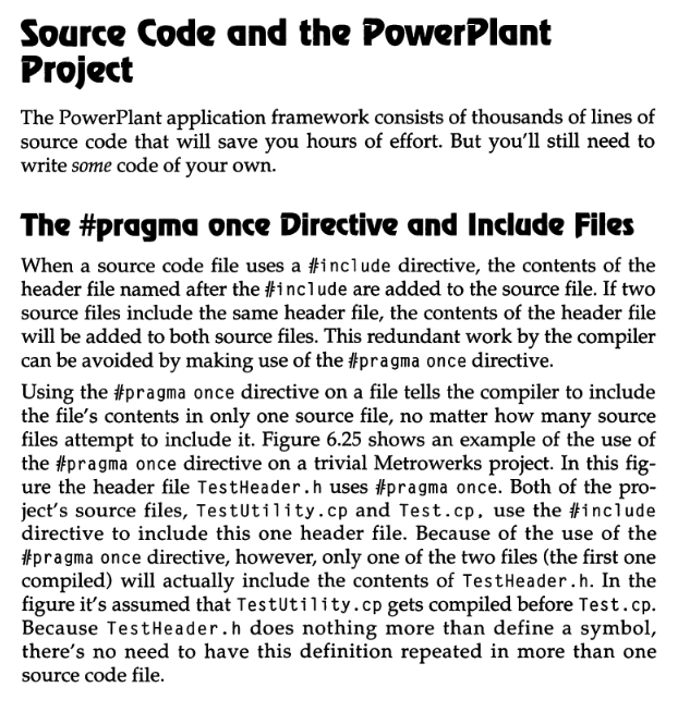 kazuho's tweet image. #pragma onceが推奨だったあの頃... (Metrowerks CodeWarrior Programming - 1995年)