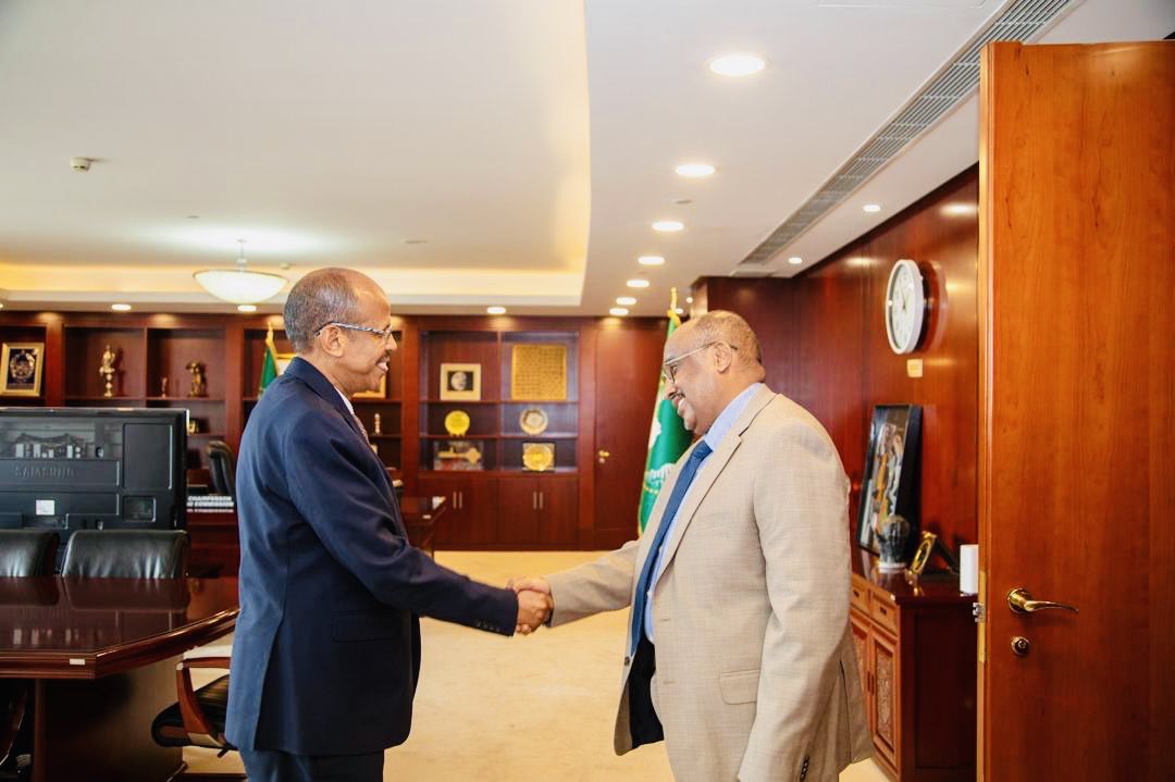 Today former Prime Minister of Somalia and President of Puntland Dr. Abdiweli Mohamed Ali Gaas received his credentials as the African Union (AU) envoy to the Republic of South Sudan from Secretary General of the AU Mr. Mohamoud Ali Youssouf.

A well deserved appointment.
