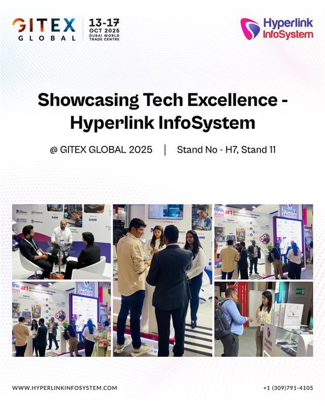 hyperlinkinfo's tweet image. Hyperlink InfoSystem is showcasing tech excellence at GITEX Global 2025 in Dubai.

📍 Hall 7, Stand 11 | Dubai World Trade Centre, Dubai

#gitexglobal2025 #gitexdubai #gitexglobal #hyperlinkinfosystem #techinnovation #dubaitechevent #dubai #dubaiworldtradecentre #uae